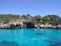 Cala Santany beach in the coast in Majorca Royalty Free Stock Photo