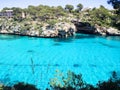 Cala Santany beach in the coast in Majorca Royalty Free Stock Photo