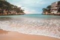 Cala Santanyi - beautiful empty beach during low season in Santanyi, Mallorca, Spain Royalty Free Stock Photo