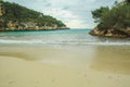 Cala Santanyi - beautiful empty beach during low season in Santanyi, Mallorca, Spain Royalty Free Stock Photo