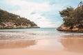 Cala Santanyi - beautiful empty beach during low season in Santanyi, Mallorca, Spain Royalty Free Stock Photo