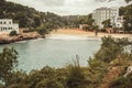 Cala Santanyi - beautiful empty beach during low season in Santanyi, Mallorca, Spain Royalty Free Stock Photo