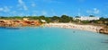 Cala Saona Beach in Formentera, Balearic Islands, Spain Royalty Free Stock Photo