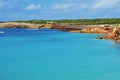 Cala Saona coast in Formentera Royalty Free Stock Photo