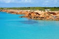 Cala Saona coast in Formentera Royalty Free Stock Photo