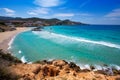 Cala Tarida in Ibiza beach at Balearic Islands Royalty Free Stock Photo