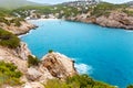 Cala Vadella in Ibiza island with turquoise water