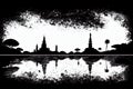 Calabar, Cross River, Nigeria. Black & White City Logo. Generative AI.