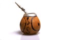 Calabash with bombilla Royalty Free Stock Photo