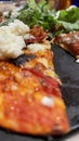 Calabrese Pizza - Italian Cuisine Royalty Free Stock Photo