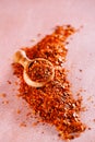 Calabrian Chilli Pepper flakes or Little Devil Royalty Free Stock Photo