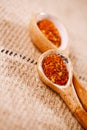 Calabrian Chilli Pepper flakes or Little Devil Royalty Free Stock Photo