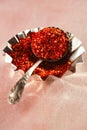 Calabrian Chilli Pepper flakes or  Little Devil Royalty Free Stock Photo