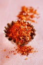 Calabrian Chilli Pepper flakes or Little Devil Royalty Free Stock Photo