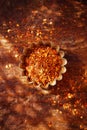 Calabrian Chilli Pepper flakes or Little Devil Royalty Free Stock Photo