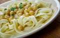 Calabrian pasta with chickpea Royalty Free Stock Photo