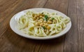 Calabrian pasta with chickpea Royalty Free Stock Photo