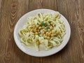 Calabrian pasta with chickpea Royalty Free Stock Photo