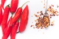 Calabrian pepper. Dry pepper Royalty Free Stock Photo