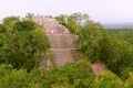 Mayan pyramids in Calakmul campeche mexico IX