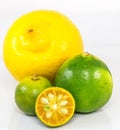 Calamansi, Lime and Lemon VI Royalty Free Stock Photo