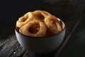 Calamares a la romana, fried battered squid rings Royalty Free Stock Photo