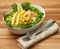 Calamari fried and potatoes Royalty Free Stock Photo