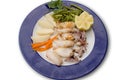 Calamary with potatos Royalty Free Stock Photo