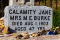 Calamity Janeâs gravesite in Deadwood, South Dakota.