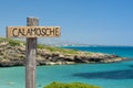 Calamosche beach in Sicily Italy Royalty Free Stock Photo