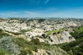 Calanchi mountains of panorama view