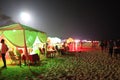 Nightlife at Calangute beach - Goa fun travel - India tourism Royalty Free Stock Photo