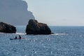 Calanque d`En-vau near Cassis, boat excursion to Calanques national park in Provence, France