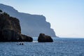 Calanque d`En-vau near Cassis, boat excursion to Calanques national park in Provence, France Royalty Free Stock Photo