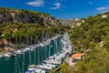 Calanque de Port Miou - fjord near Cassis France Royalty Free Stock Photo