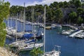 Calanque de Port Miou - fjord near Cassis Village in Provence Royalty Free Stock Photo