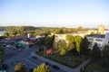 Blocks and a restaurant from Calarasi city Royalty Free Stock Photo