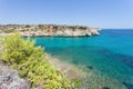 Calas de Mallorca, Mallorca - A wonderful sight onto the bay of Royalty Free Stock Photo