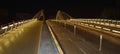 Calatrava bridge last night in Barcelona Royalty Free Stock Photo