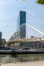 Calatrava pedestrian bridge in Bilbao