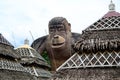 Huge concrete carved King kong monkey statue