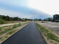 Calavon cycle route in Cavaillon in Provence in France which is part of EuroVelo 8 Royalty Free Stock Photo