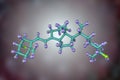 Calcidiol molecule, active form of vitamin D3