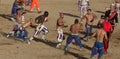 Calcio Fiorentino or Florentine kick game Royalty Free Stock Photo