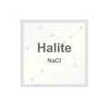 Vector symbol of Halite mineral Nacl - type of salt from the Mohs scale of mineral hardness Royalty Free Stock Photo