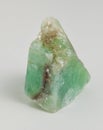 Ore green calcite on white background.