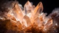 Calcite crystal cluster photographed close up Royalty Free Stock Photo