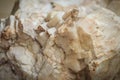 Calcite ore in the limestone quarry from mining and quarrying in