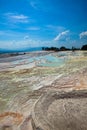 Calcite Travertines - Pamukkale, Turkey Royalty Free Stock Photo