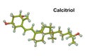 Calcitriol molecule, active form of vitamin D3